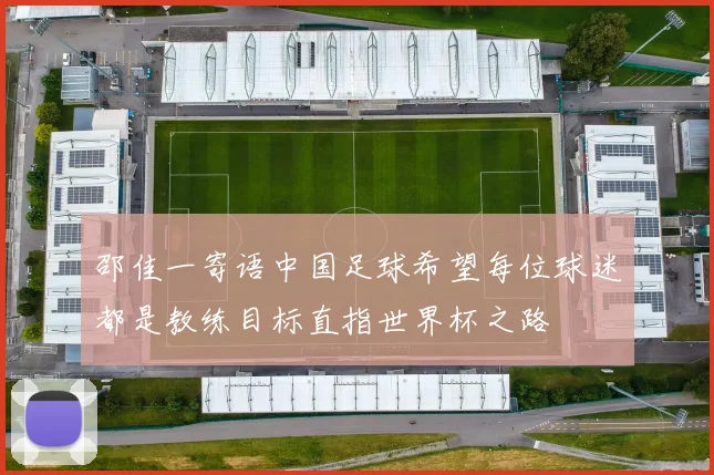 邵佳一寄语中国足球希望每位球迷都是教练目标直指世界杯之路